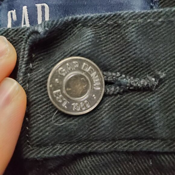 Gap Jeans Mens 36X30 Black Slim Fit Classic Style Stretch Denim - Picture 7 of 10